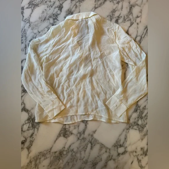 NWT J. Crew Bungalow popover shirt in crepe de chine • XXS • CF440 • Ivory - Picture 4 of 8